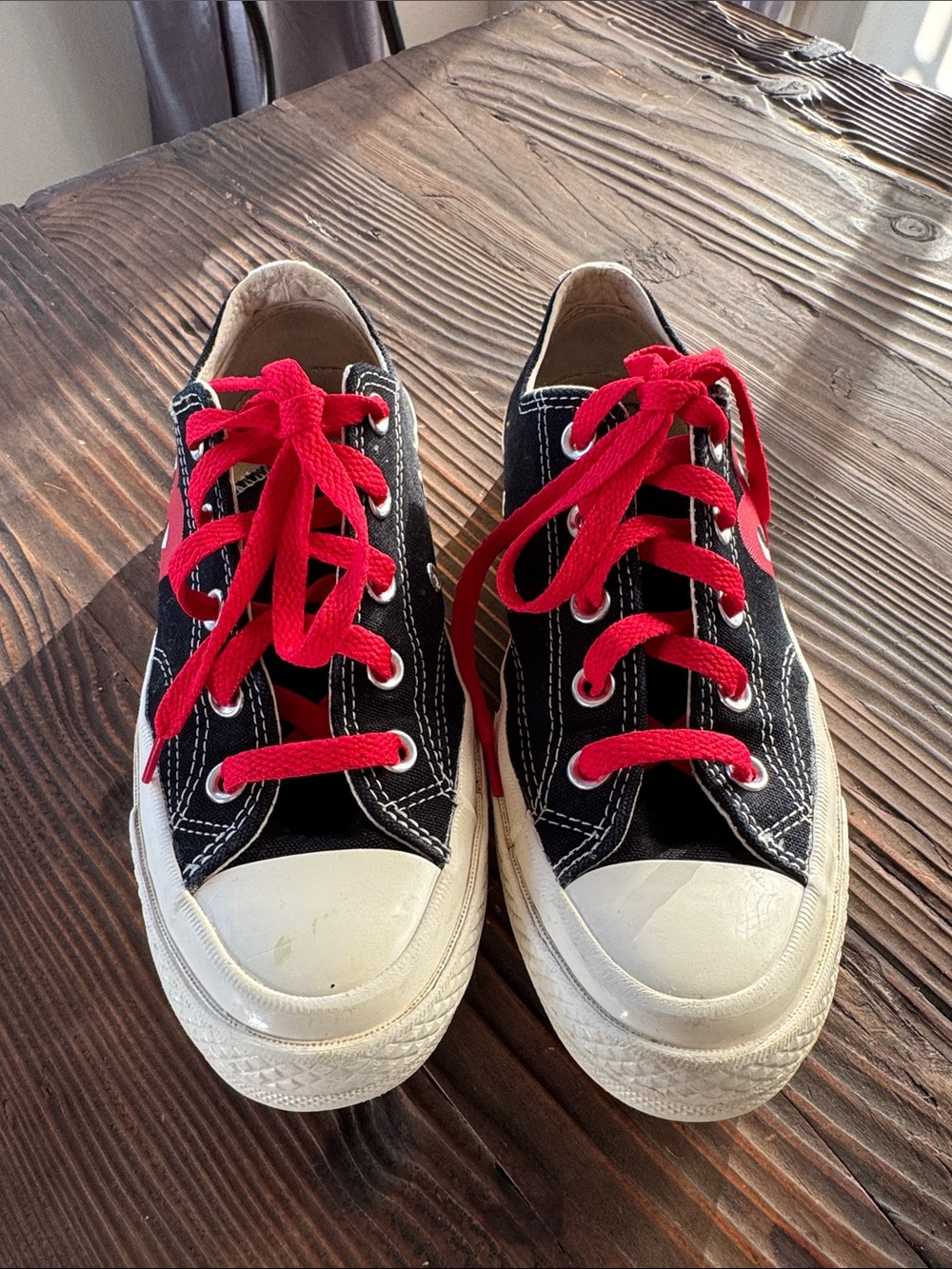 Low-Top Converse CDGBlack Sneakers